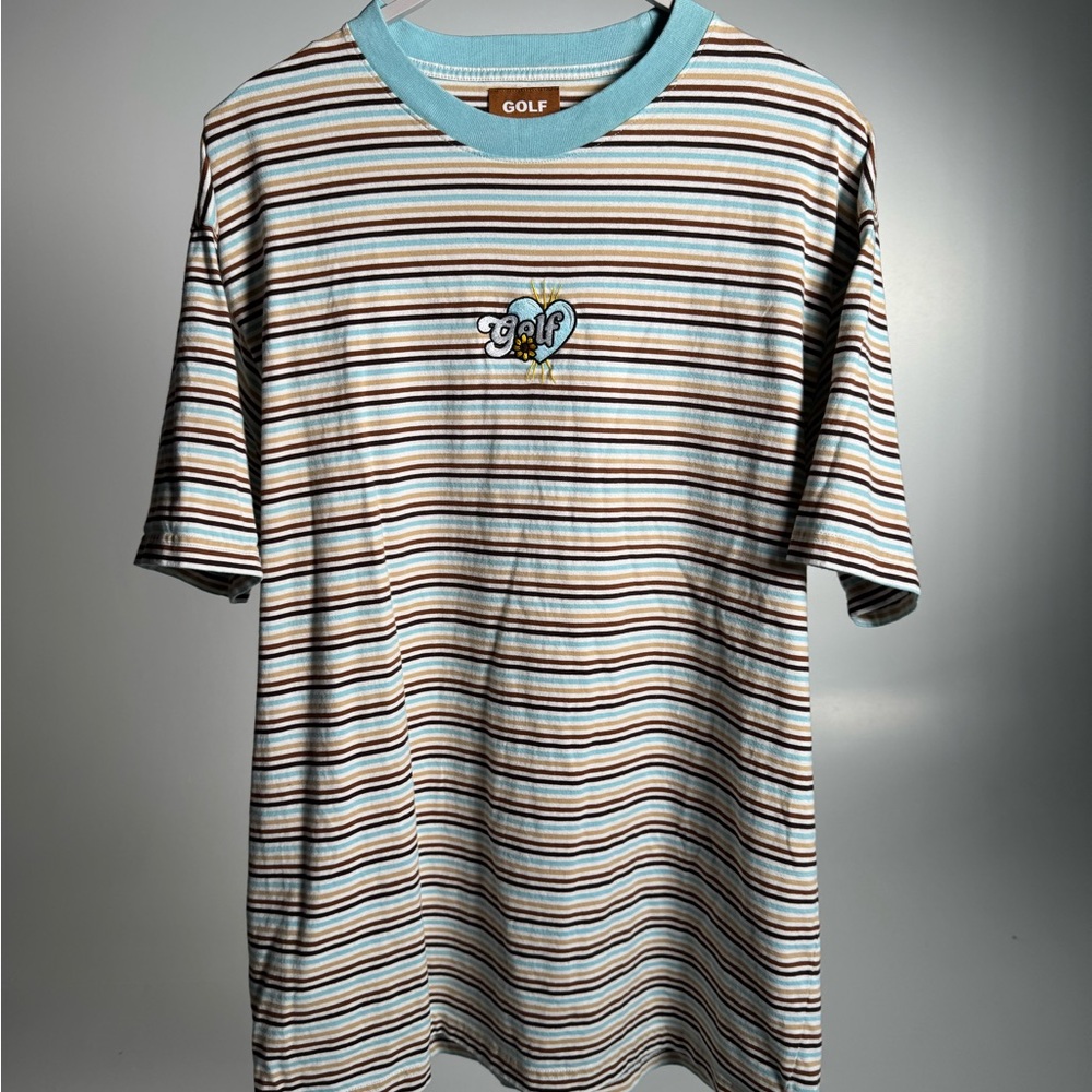 Golf Wang Embroidered Striped T-Shirt
